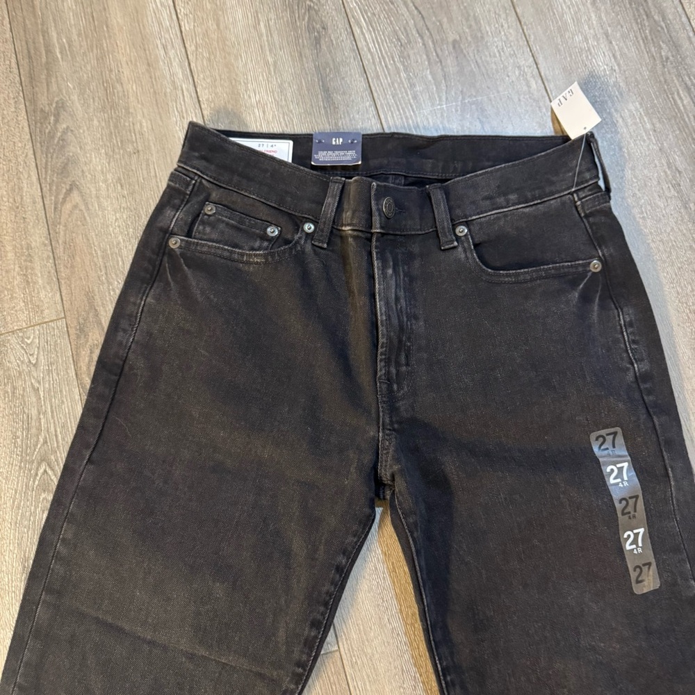 NWT GAP Black Womens Girlfriend Mid Rise Jean - Picture 4 of 6